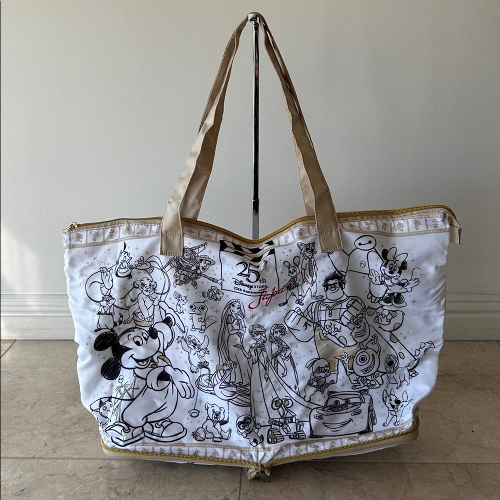 Japan Disney 25th Anniversary Foldable Large Tote Bag